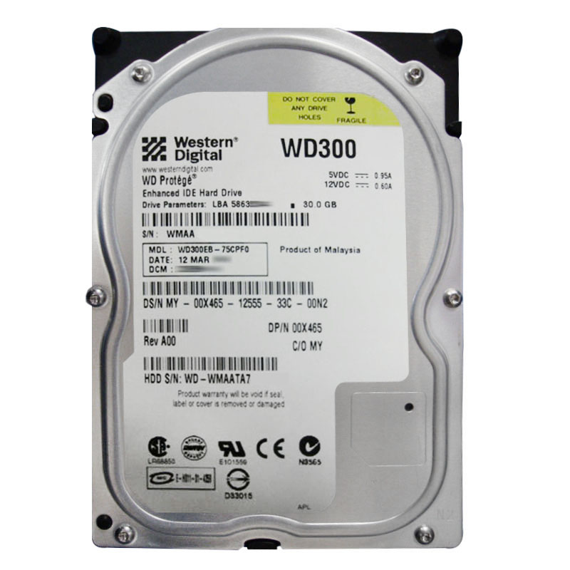 Dell 0X465 - 30GB 5.4K IDE 3.5" Hard Drive