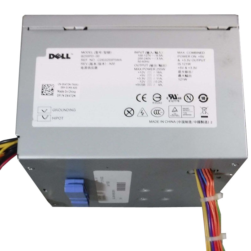 0X472M.jpg Dell 0X472M - 255W Power Supply For OptiPlex 360 - Image 1