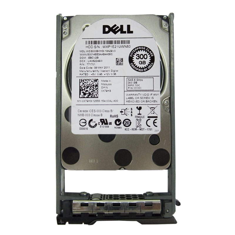 Dell 0X79H3 - 300GB 10K SAS 6.0Gbps 2.5" 32MB Cache Hard Drive