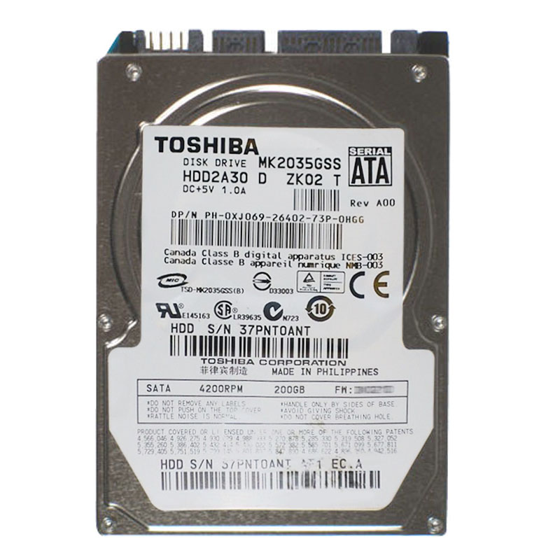 Dell 0XJ069 - 200GB 4.2K SATA 2.5" Hard Drive