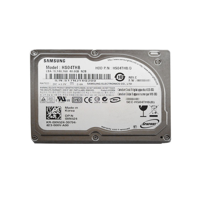 Dell 0XN524 - 40GB 4.2K ATA 1.8" Hard Drive