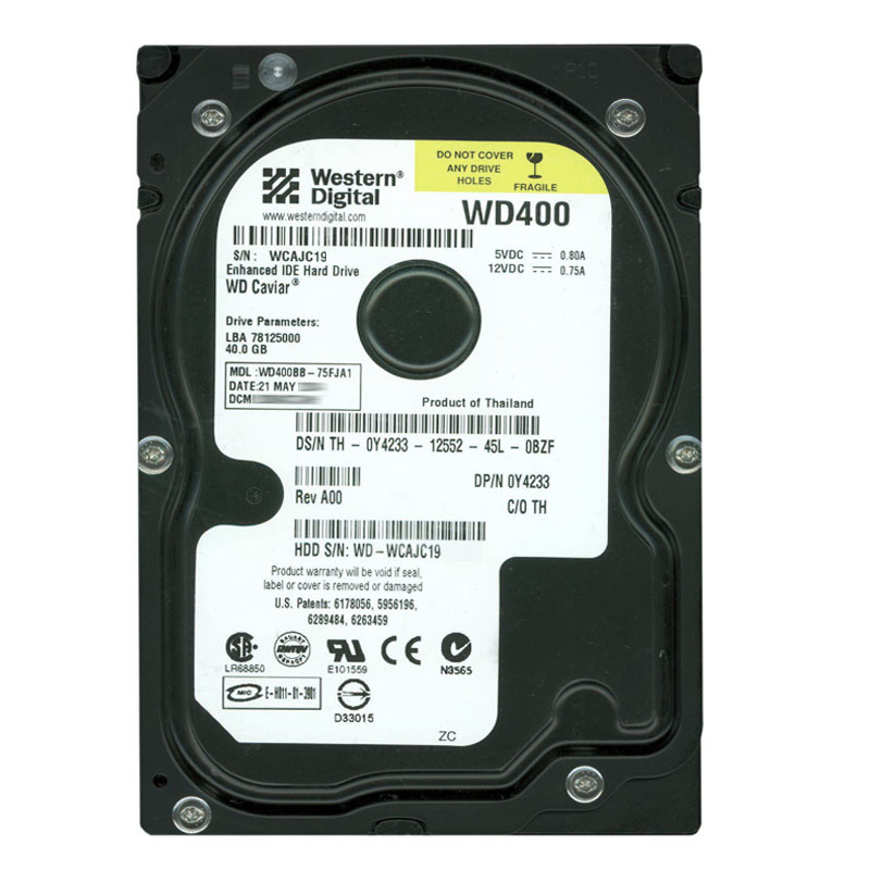 Dell 0Y4233 - 40GB 7.2K IDE 3.5" 2MB Cache Hard Drive