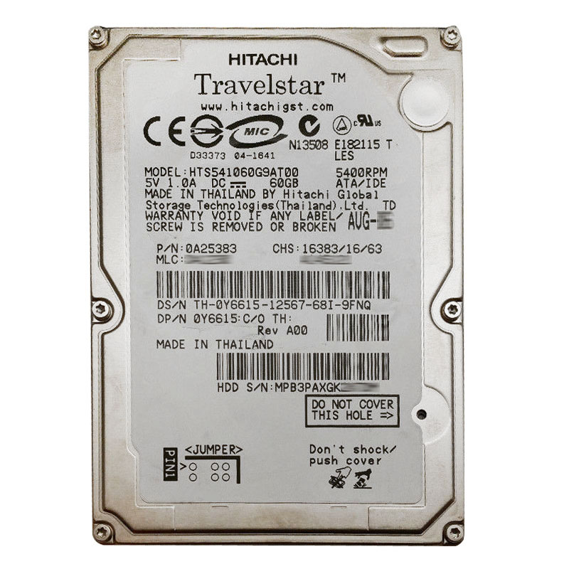 Dell 0Y6615 - 60GB 5.4K IDE 2.5" Hard Drive