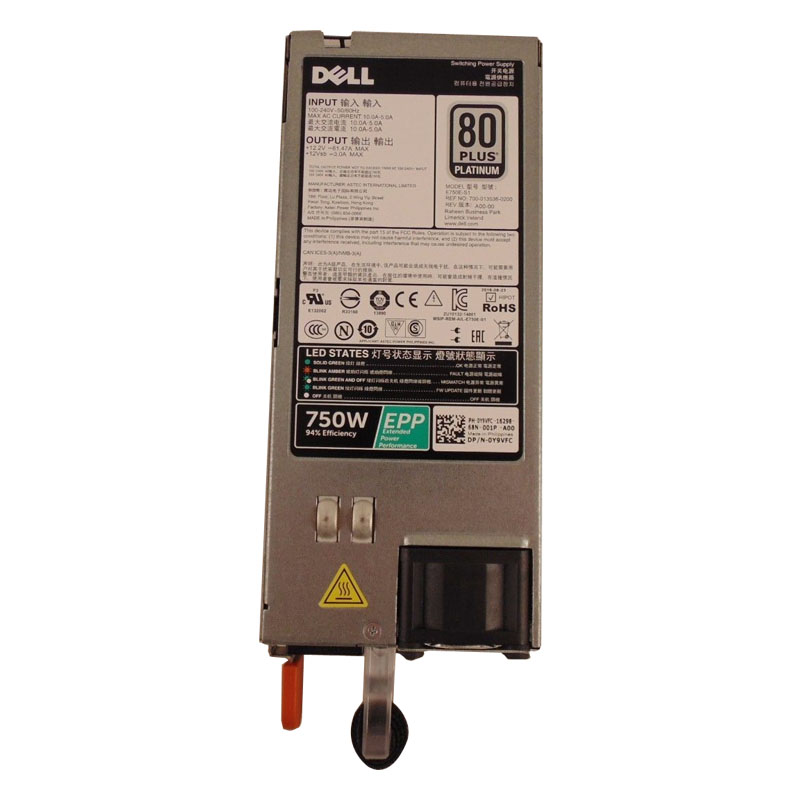 Dell 0Y9VFC - 750W Power Supply for PowerEdge R630