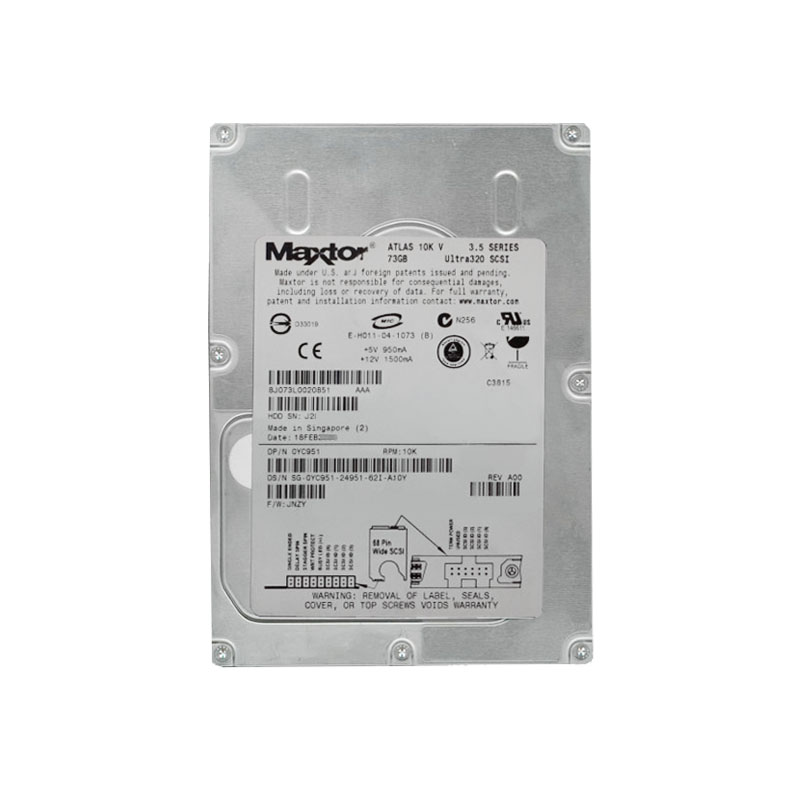 Dell 0YC951 - 73GB 10K 68-PIN Ultra-320 SCSI 3.5" Hard Drive
