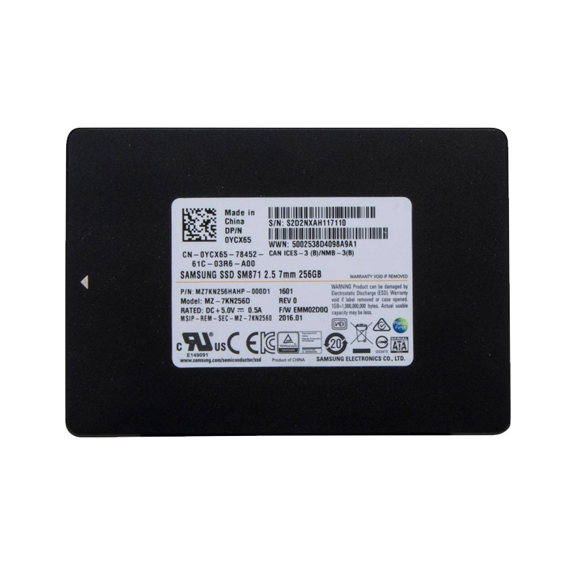 0YCX65.jpg Dell 0YCX65 - 256GB SATA 2.5" SSD - Image 1