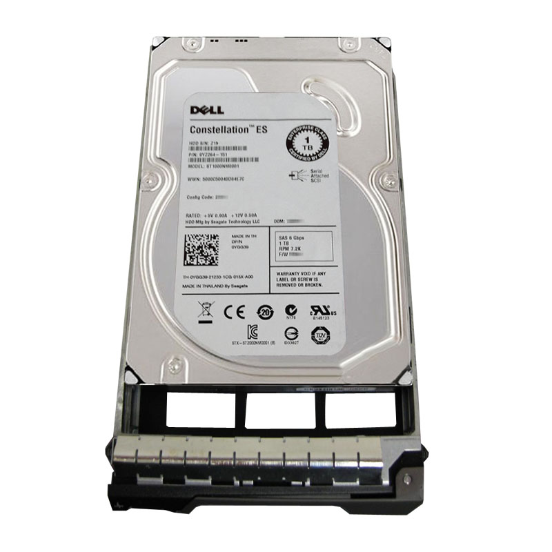 Dell 0YGG39 - 1TB 7.2K SAS 6.0Gbps 3.5" 64MB Cache Hard Drive