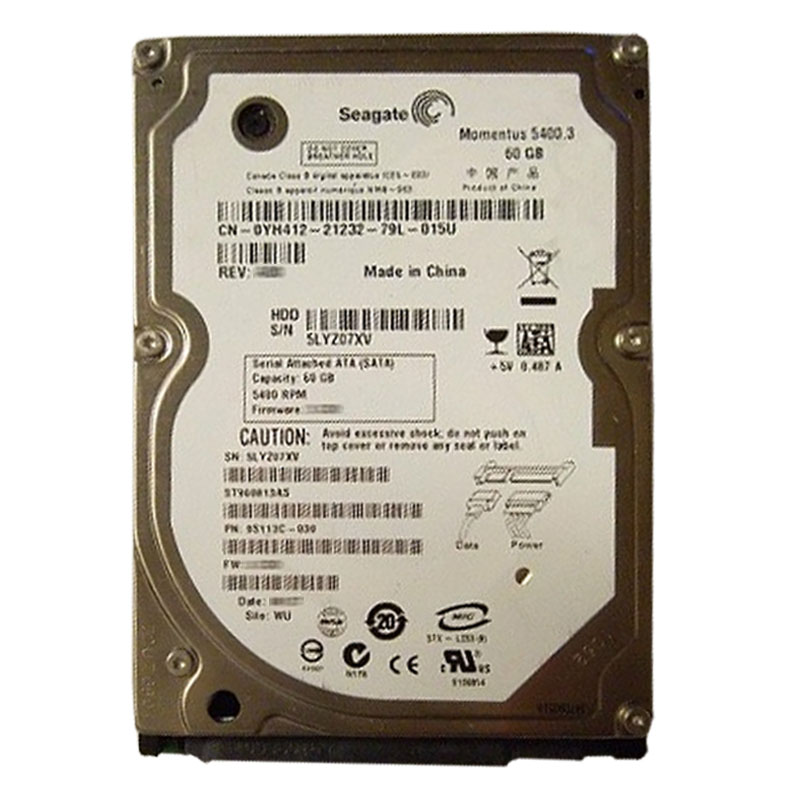 Dell 0YH412 - 60GB 5.4K SATA 2.5" 8MB Cache Hard Drive