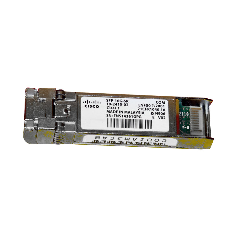 10-2415-02.jpg Cisco 10-2415-02 - 10GBE SR SFP+ Fiber Transceiver Module - Image 1