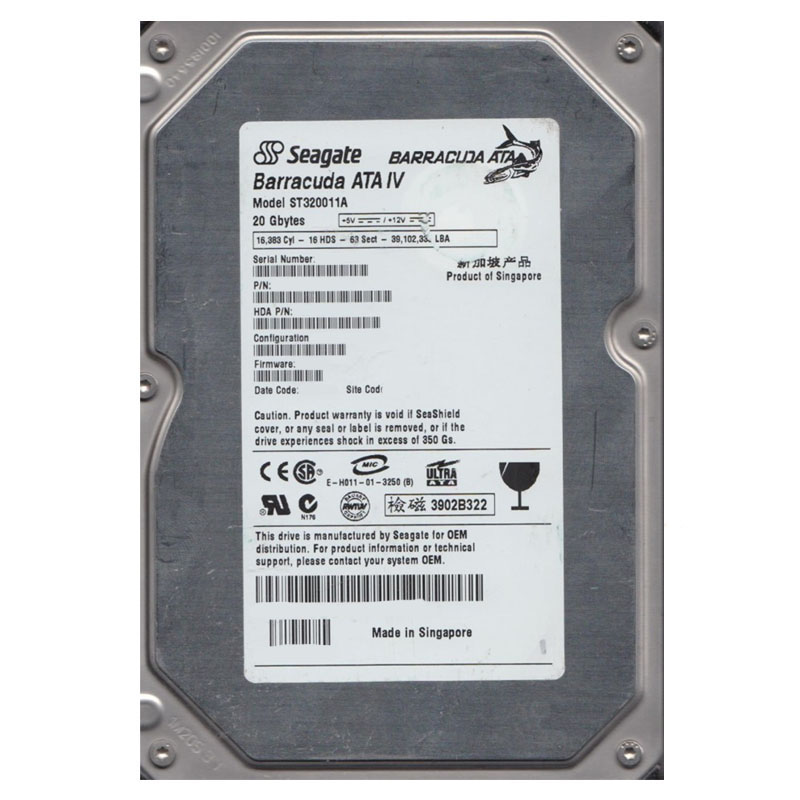 Seagate 100165533 - 20GB Hard Drive