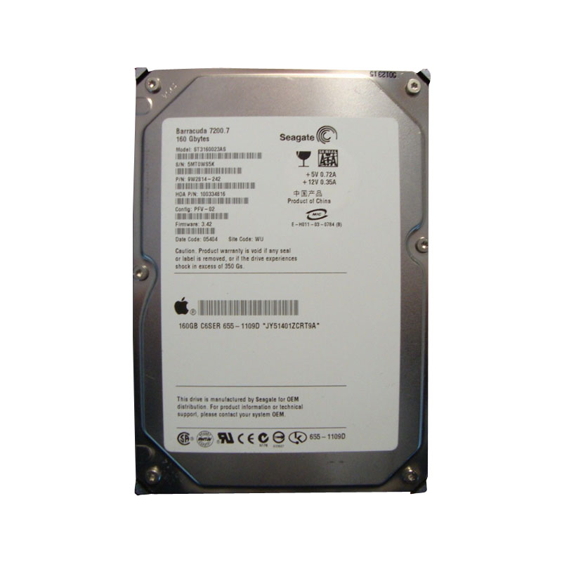 100334816 Seagate - 160GB 7.2K SATA 3.5" Hard Drive