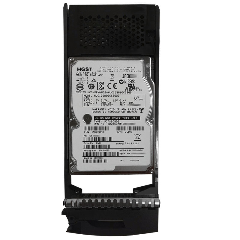 Netapp 108-00222 - 900GB 10K SAS 6.0Gbps 2.5" Hard Drive