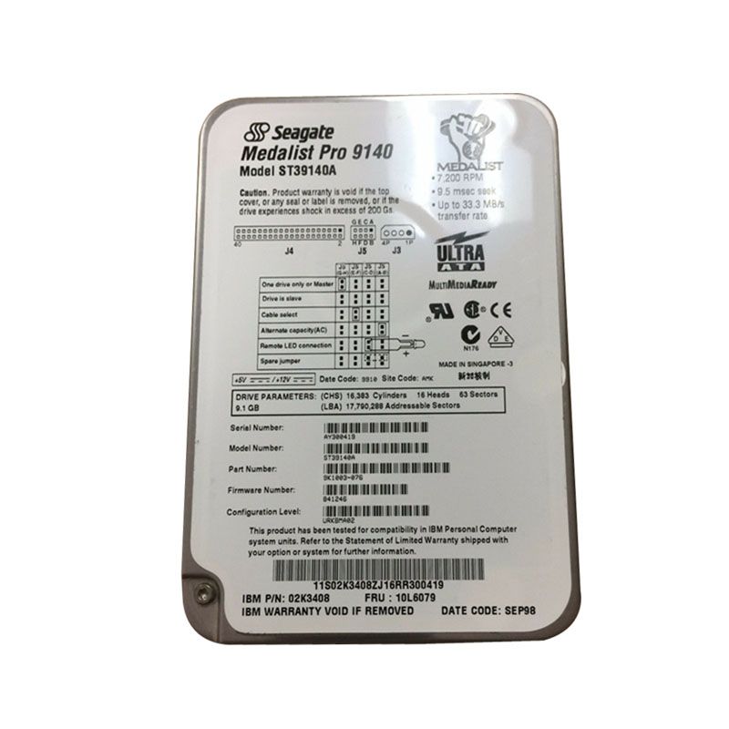 IBM 10L6079 - 9.1GB 7.2K IDE 3.5" Hard Drive