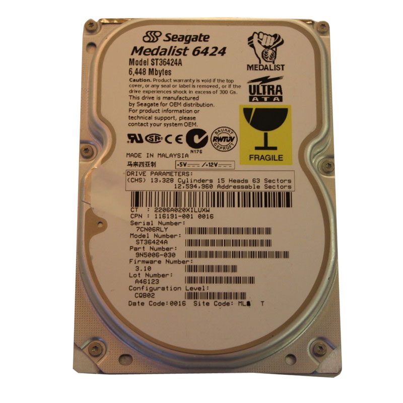 HP 116191-001 - 6.4GB 5400RPM 3.5-Inch Hard Drive