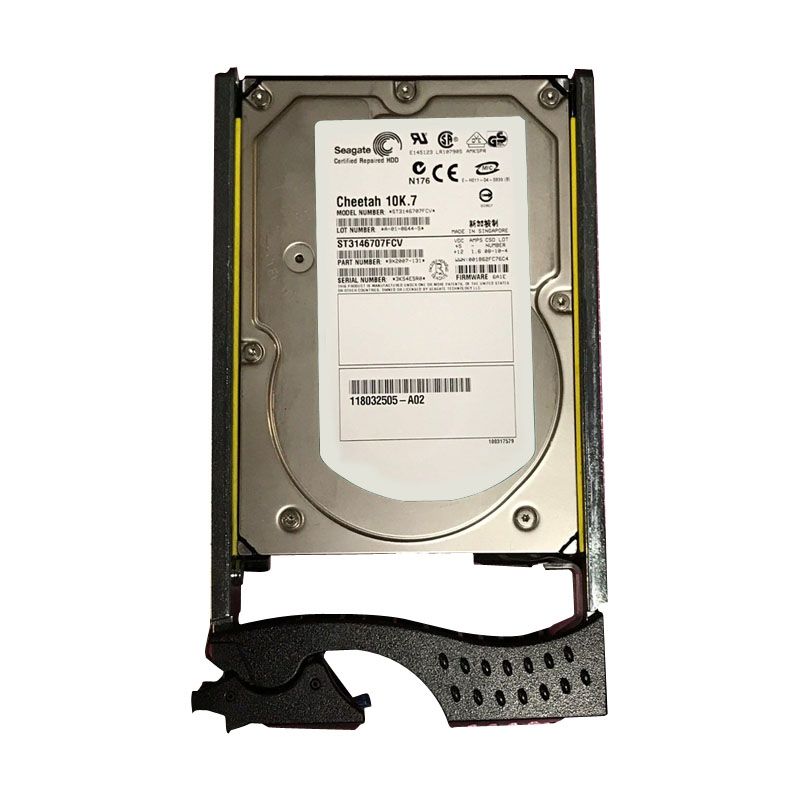118032505-A02.jpg EMC 118032505-A02 - 146GB 10K Fibre Channel 3.5" Hard Drive - Image 1