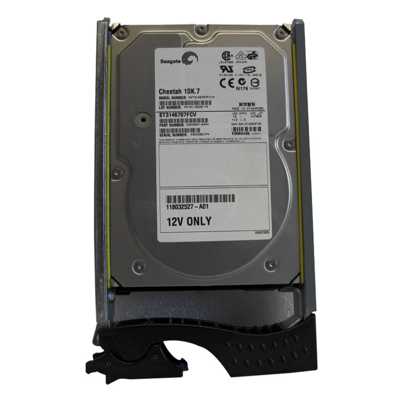 118032527-A01.jpg EMC 118032527-A01 - 146GB 10K Fibre Channel 3.5" Hard Drive - Image 1