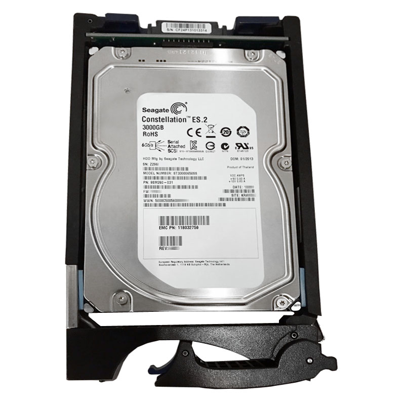 EMC 118032759 - 3TB 7.2K SAS 3.5" 128MB Cache Hard Drive