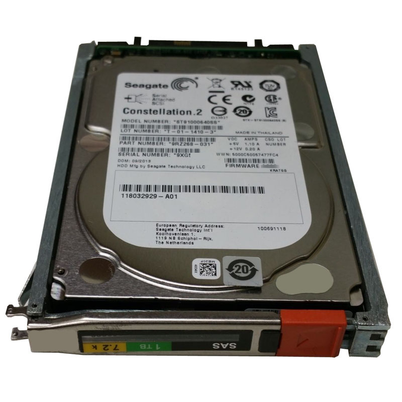 118032929-A01.jpg EMC 118032929-A01 - 1TB 7.2K SAS 6.0Gbps 2.5" 16MB Cache Hard Drive - Image 1