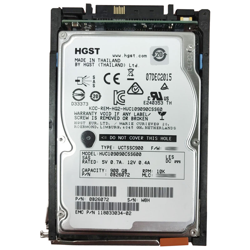 118033034-02.jpg EMC 118033034-02 - 900GB 10K SAS 2.5" Hard Drive - Image 1