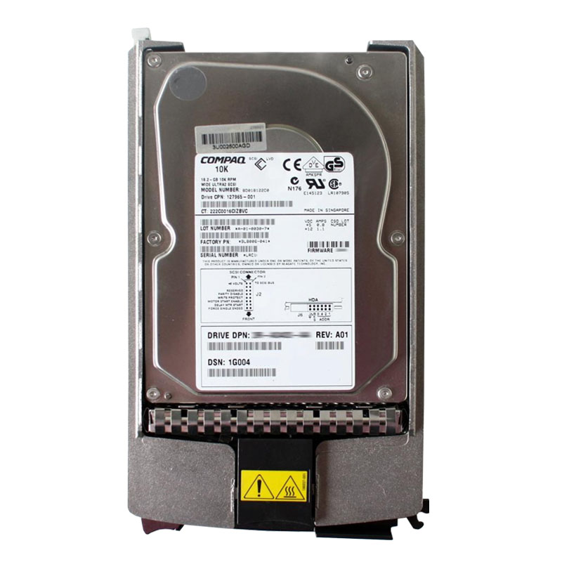 HP-Compaq 127965-001 - 18.2GB 10K 80-PIN Ultra2-SCSI 3.5" Hard Drive