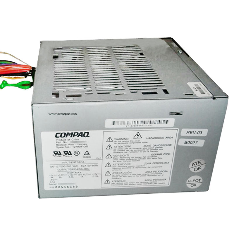 HP 127999-001 - 145W Power Supply