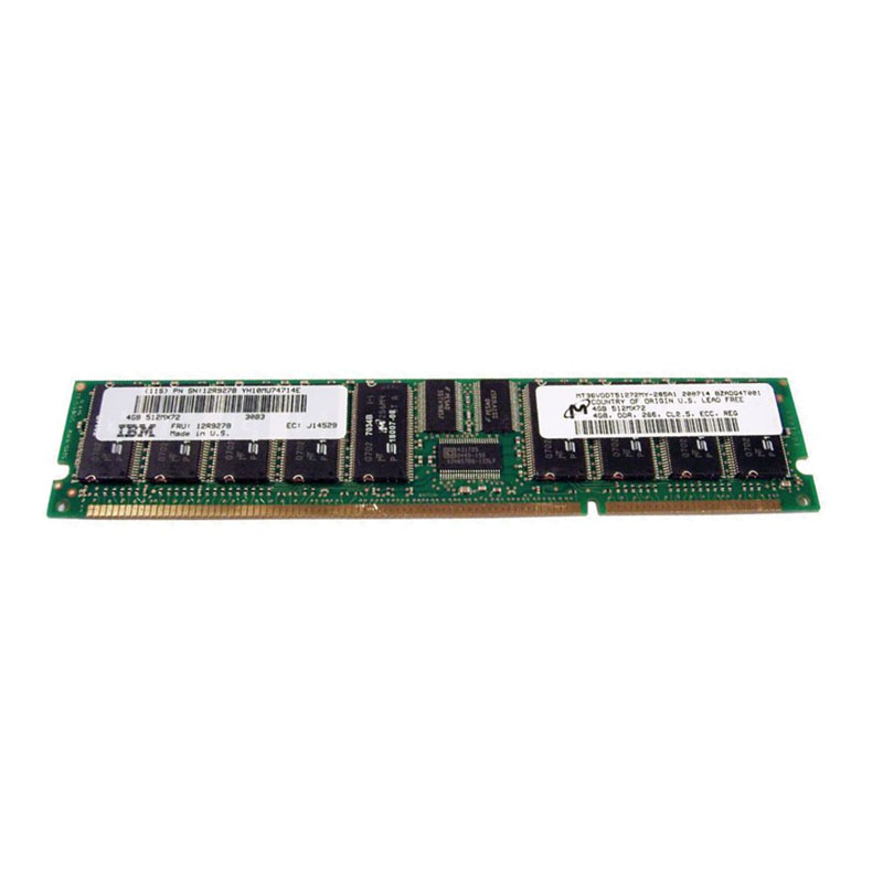 12R9278.jpg IBM 12R9278 - 4GB DDR PC-2100 ECC Registered 208-Pins Memory - Image 1
