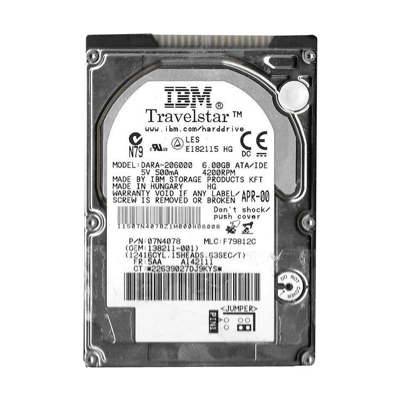 HP 138211-001 - 6GB 4.2K IDE 2.5" Hard Drive