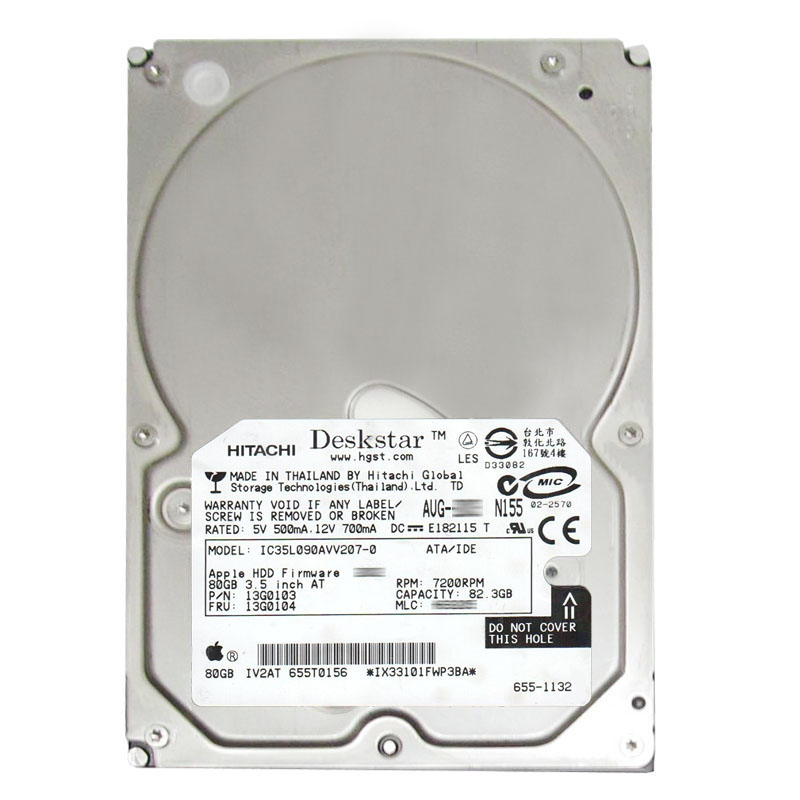 Hitachi 13G0103 - 82.3GB 7.2K IDE 3.5Inch 2MB Cache Hard Drive