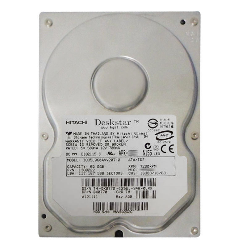 Hitachi 13G0222 - 60GB 7.2K IDE 3.5" Hard Drive