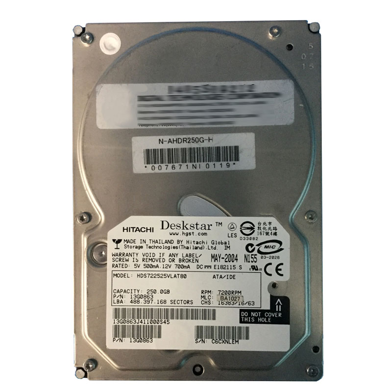 Hitachi 13G0863 - 250GB 7.2K IDE 3.5" Hard Drive