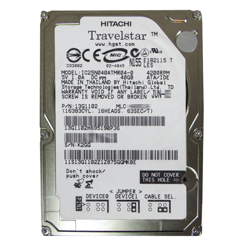 Hitachi 13G1102 - 40GB 4.2K IDE 2.5" Hard Drive