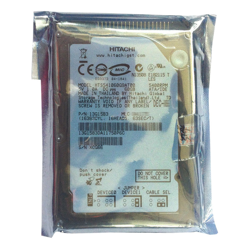 Hitachi 13G1583 - 60GB 5.4K IDE 2.5Inch 8MB Cache Hard Drive