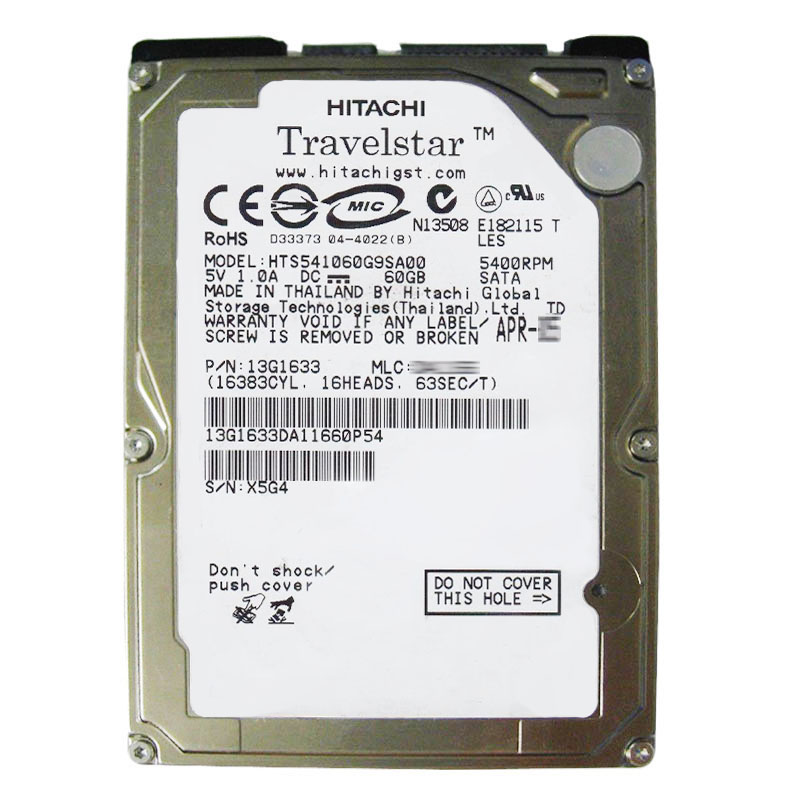 Hitachi 13G1633 - 60GB 5.4K SATA 2.5" Hard Drive