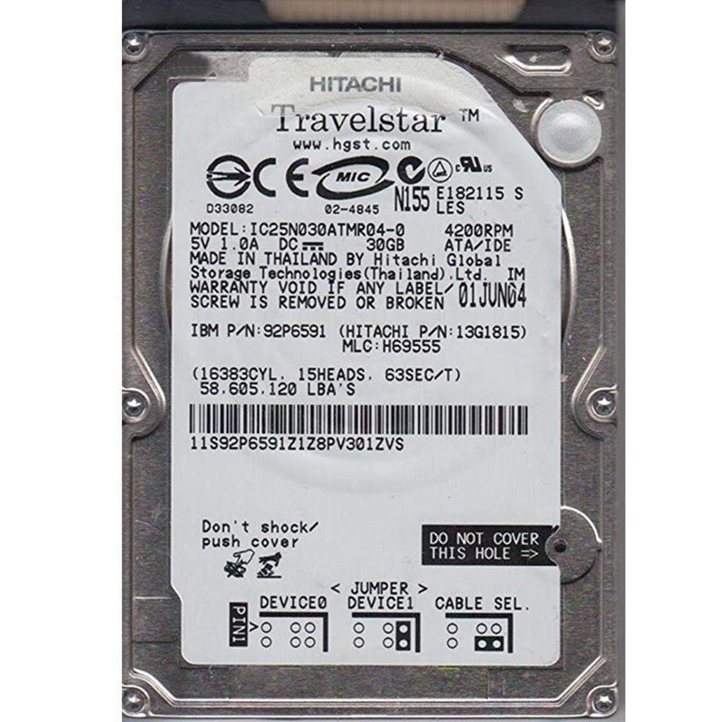 IBM 13G1815 - 30GB 4.2K IDE 2.5" Hard Drive
