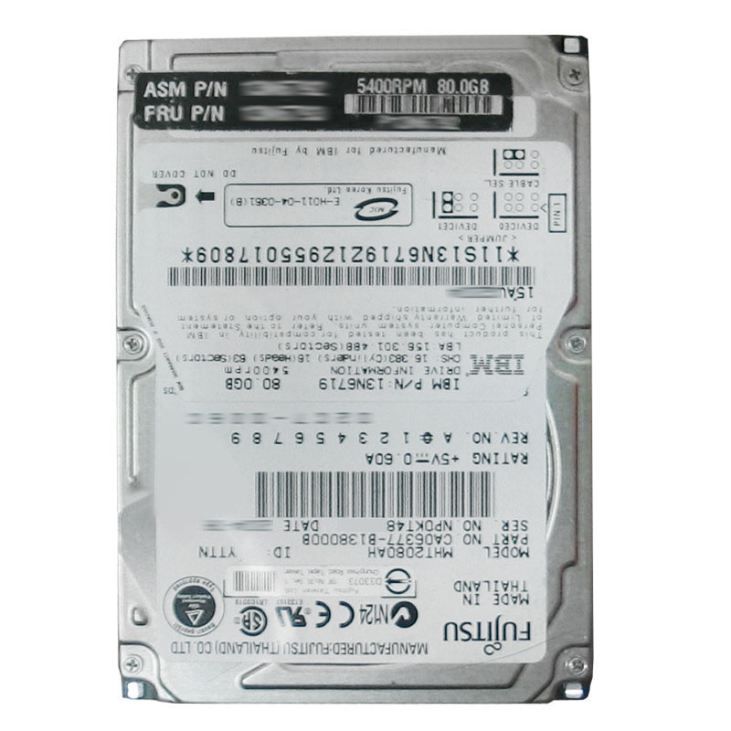 IBM 13N6719 - 80GB 5.4K IDE 2.5" Hard Drive