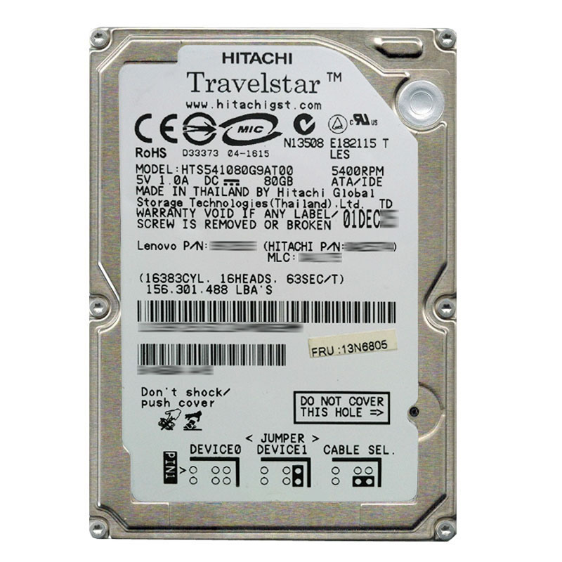 IBM 13N6805 - 80GB 5.4K IDE 2.5" Hard Drive