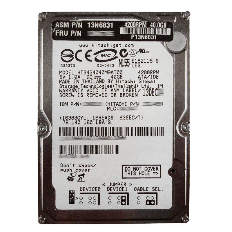 IBM 13N6831 - 40GB 4.2K IDE 2.5" Hard Drive