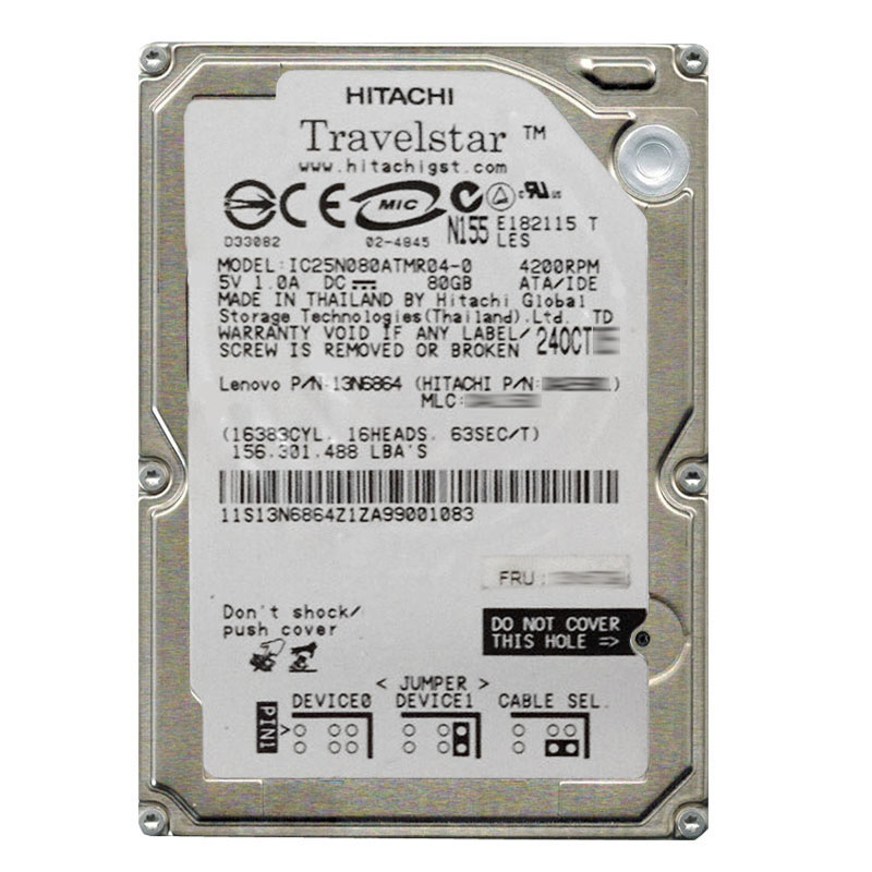 Lenovo 13N6864 - 80GB 4.2K IDE 2.5" Hard Drive