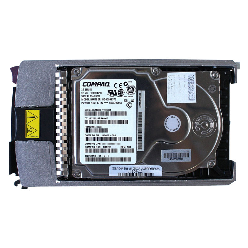 HP-Compaq 142686-001 - 9.1GB 10K Ultra3-SCSI 3.5" Hard Drive