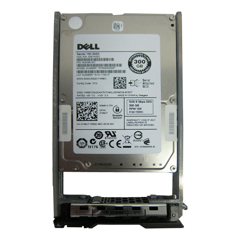 Dell 148J7 - 300GB 10K SAS 6.0Gbps 2.5" 16MB Cache Hard Drive