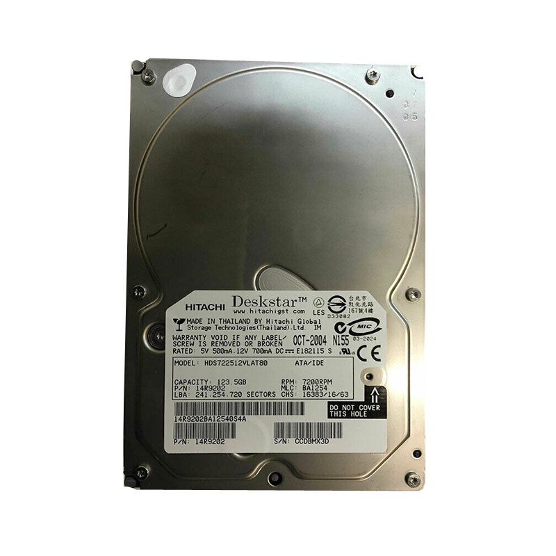Hitachi 14R9202 - 123.5GB 7.2K IDE 3.5" Cache Hard Drive