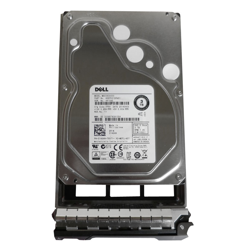 Dell 14X4H - 3TB 7.2K SAS 6.0Gbps 3.5" 64MB Cache Hard Drive