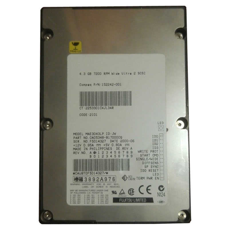 HP 152242-001 - 4.3GB 720RPM SCSI Hard Drive