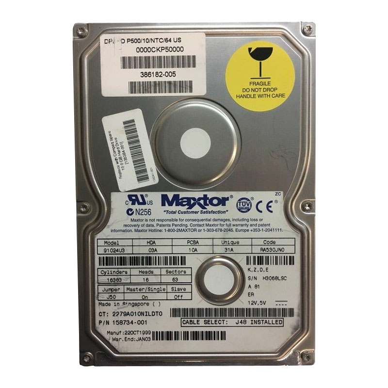 HP 158734-001 - 10GB 3.5Inch IDE Hard Drive