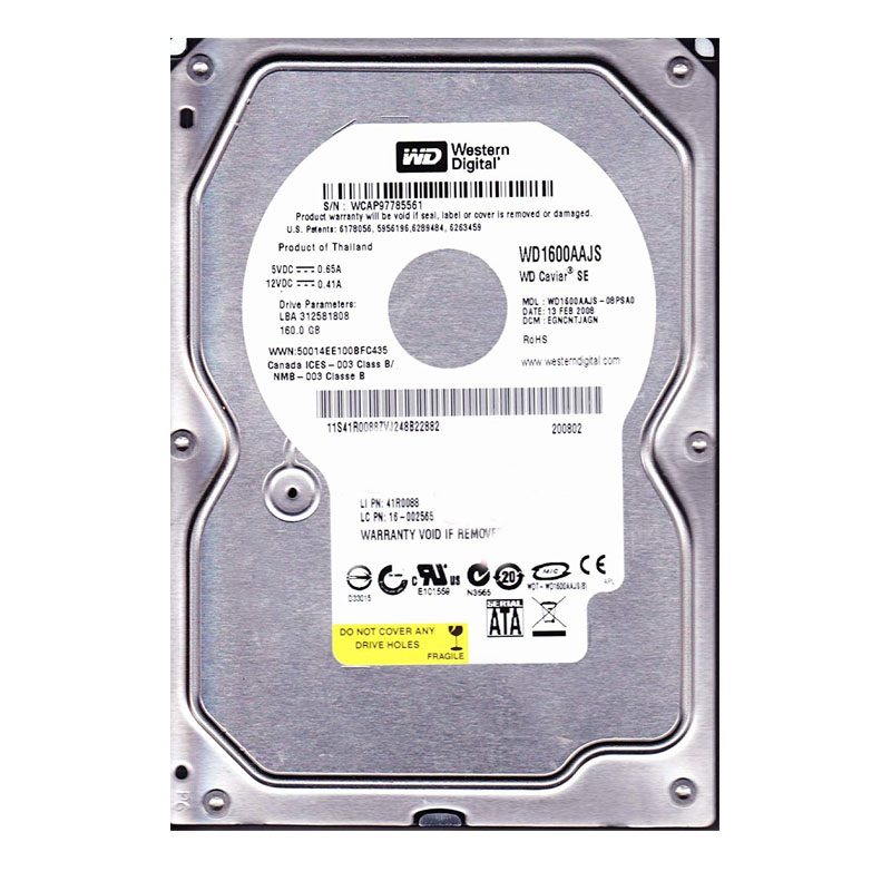 Lenovo 16-002565 - 160GB 7.2K SATA 3.5" Hard Drive