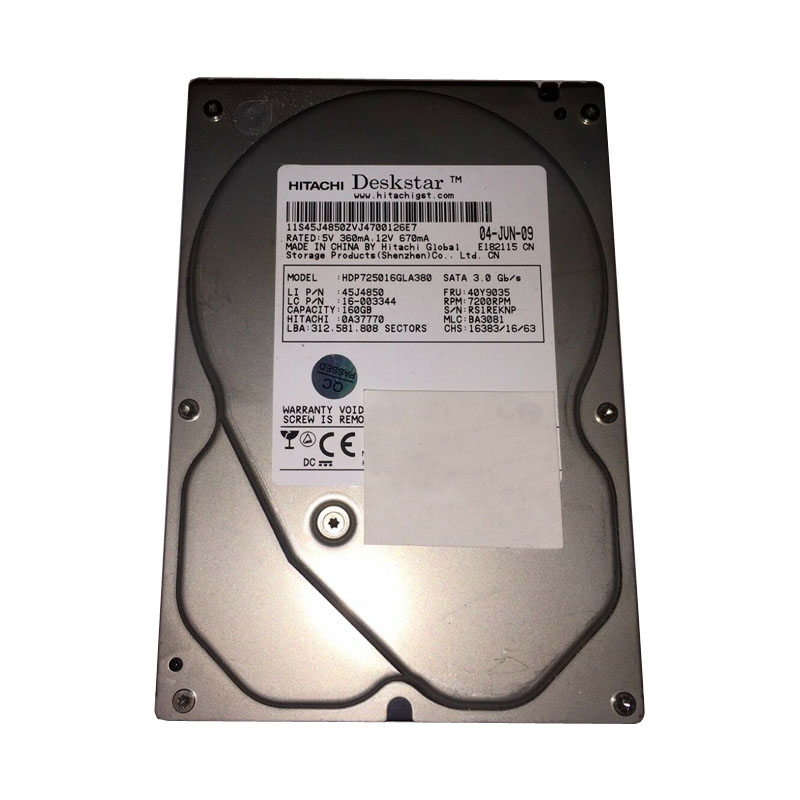 IBM 16-003344 - 160GB 7.2K SATA 3.0Gbps 3.5" Hard Drive