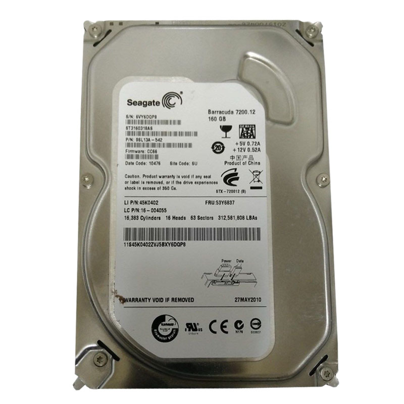 IBM 16-004055 - 160GB 7.2K SATA 3.5" Hard Drive