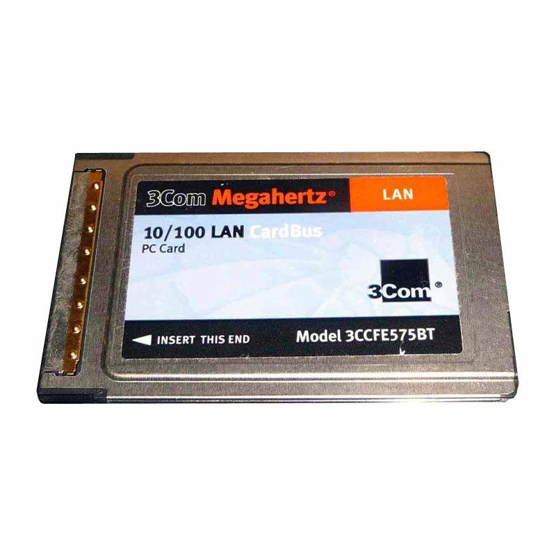 16-0134-000.jpg 3Com 16-0134-000 - 10/100 LAN Card BUS Pc Card - Image 1