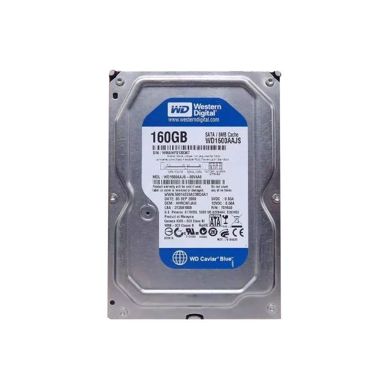 Western Digital 1600AAJS - 160GB 7.2K SATA 3.5" Cache Hard Drive