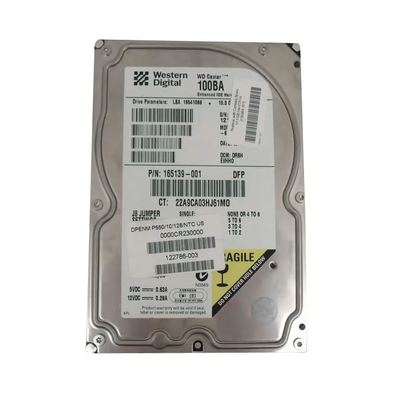 165139-001.jpg HP 165139-001 - 10GB 7200RPM IDE Hard Drive - Image 1